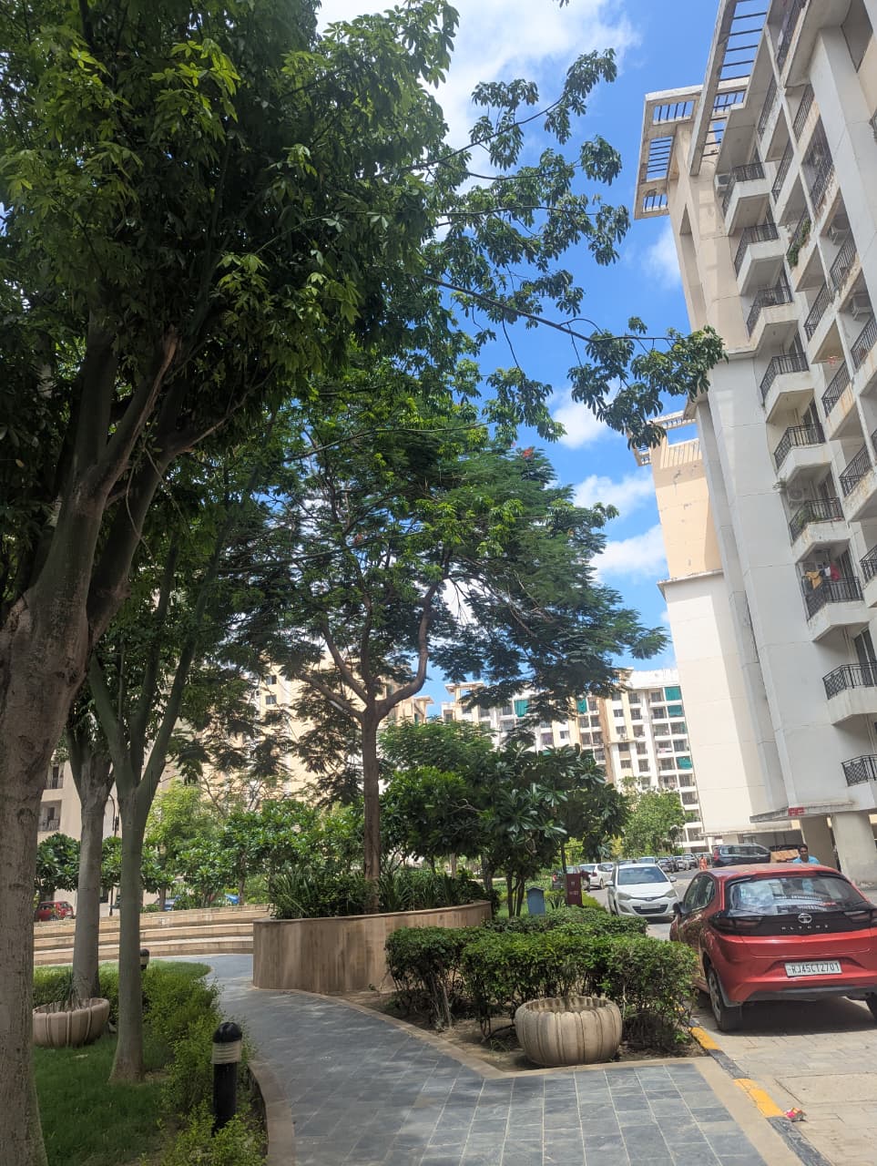 High-Rise Apartment Walkways & Landscaping